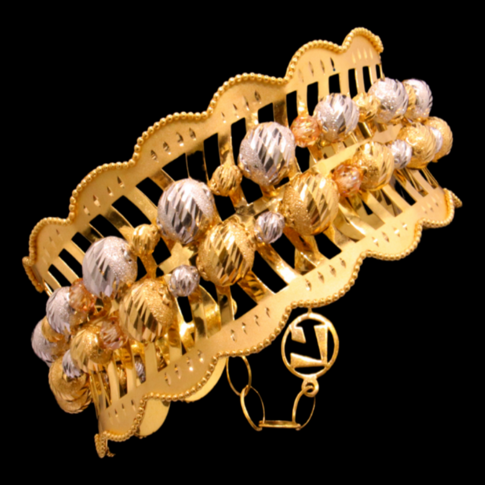 21k Gold Lazurde Bangle Bracelet